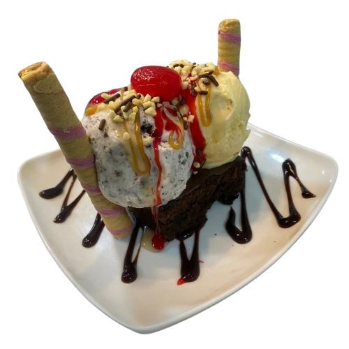 Brownie con Helado