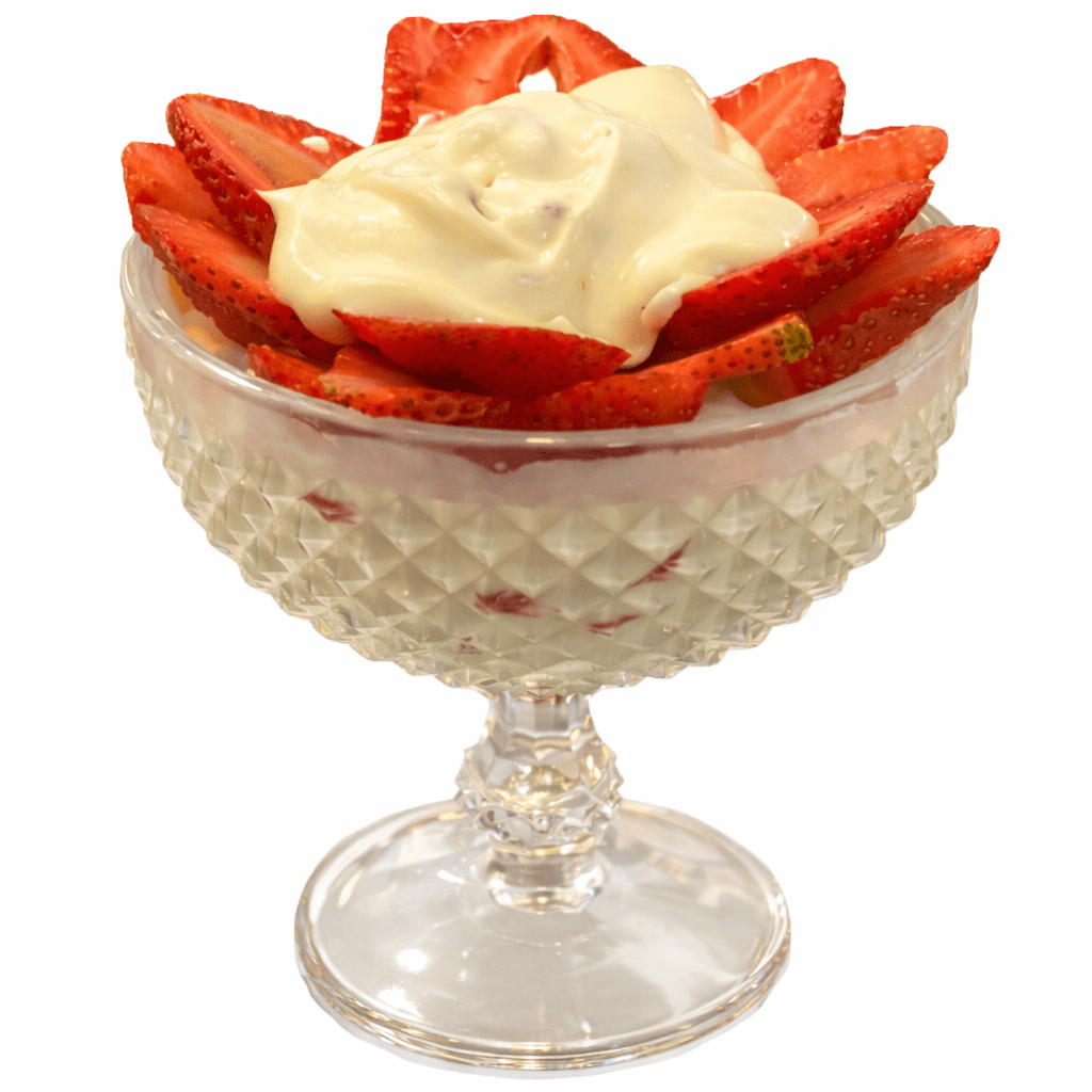 Copa fresas con crema