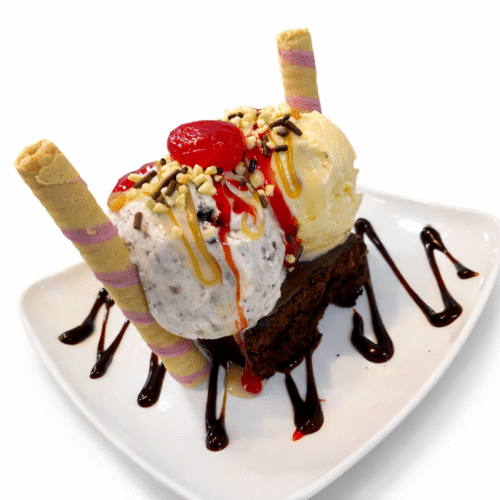 Brownie con Helado