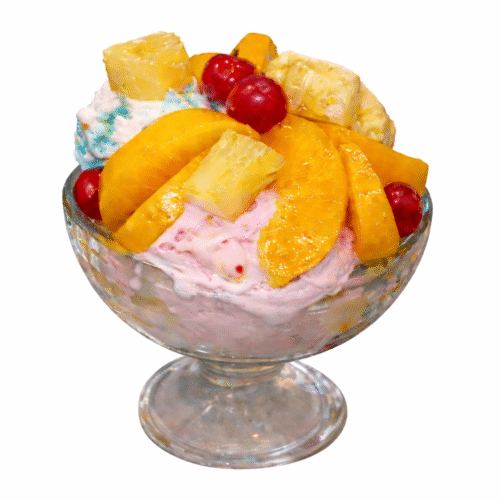 Copa de helado durazno piña
