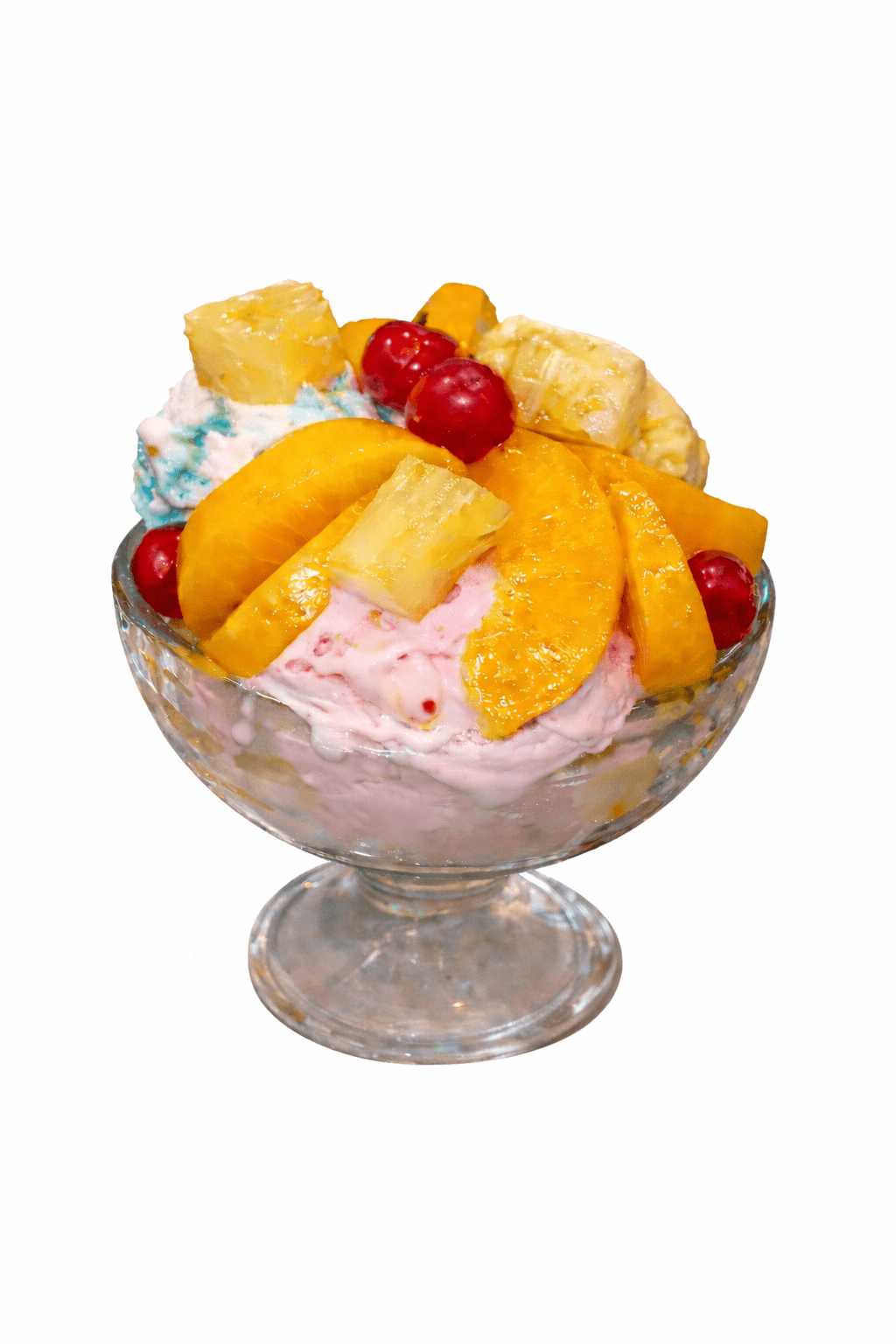 Copa de helado durazno piña