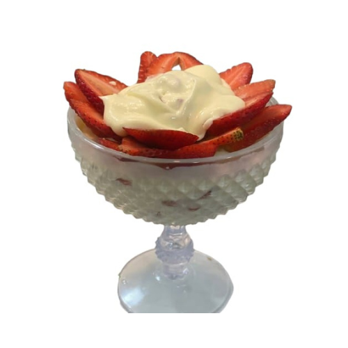 Copa fresas con crema